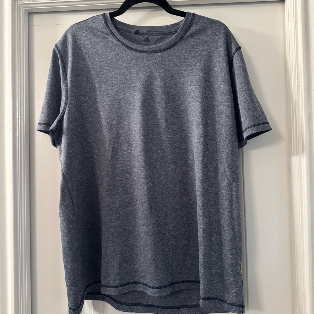 adidas Heathered Gray Short Sleeve Tee